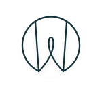 wedding journey logo white without text